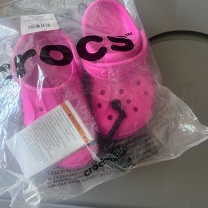 CROCS Vibrant Pink Slip-On Shoes